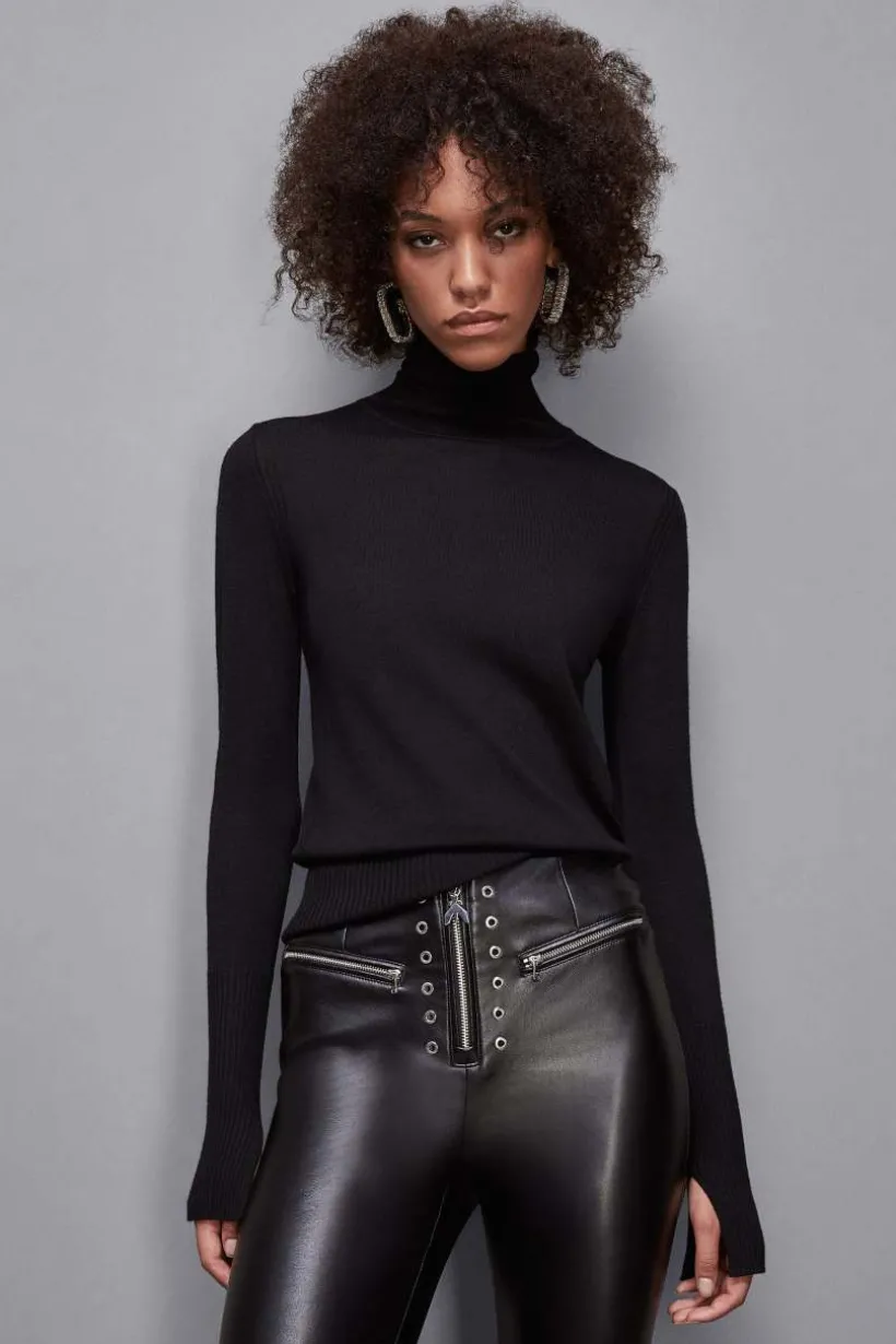 Maglia in lana a collo alto slim fit