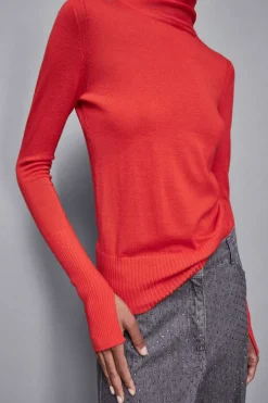 Maglia in lana a collo alto slim fit