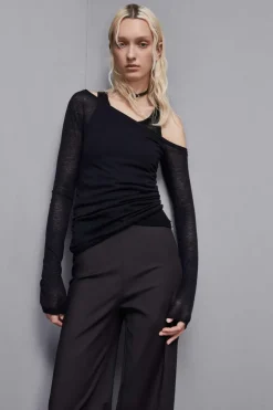 Maglia in lana maniche lunghe