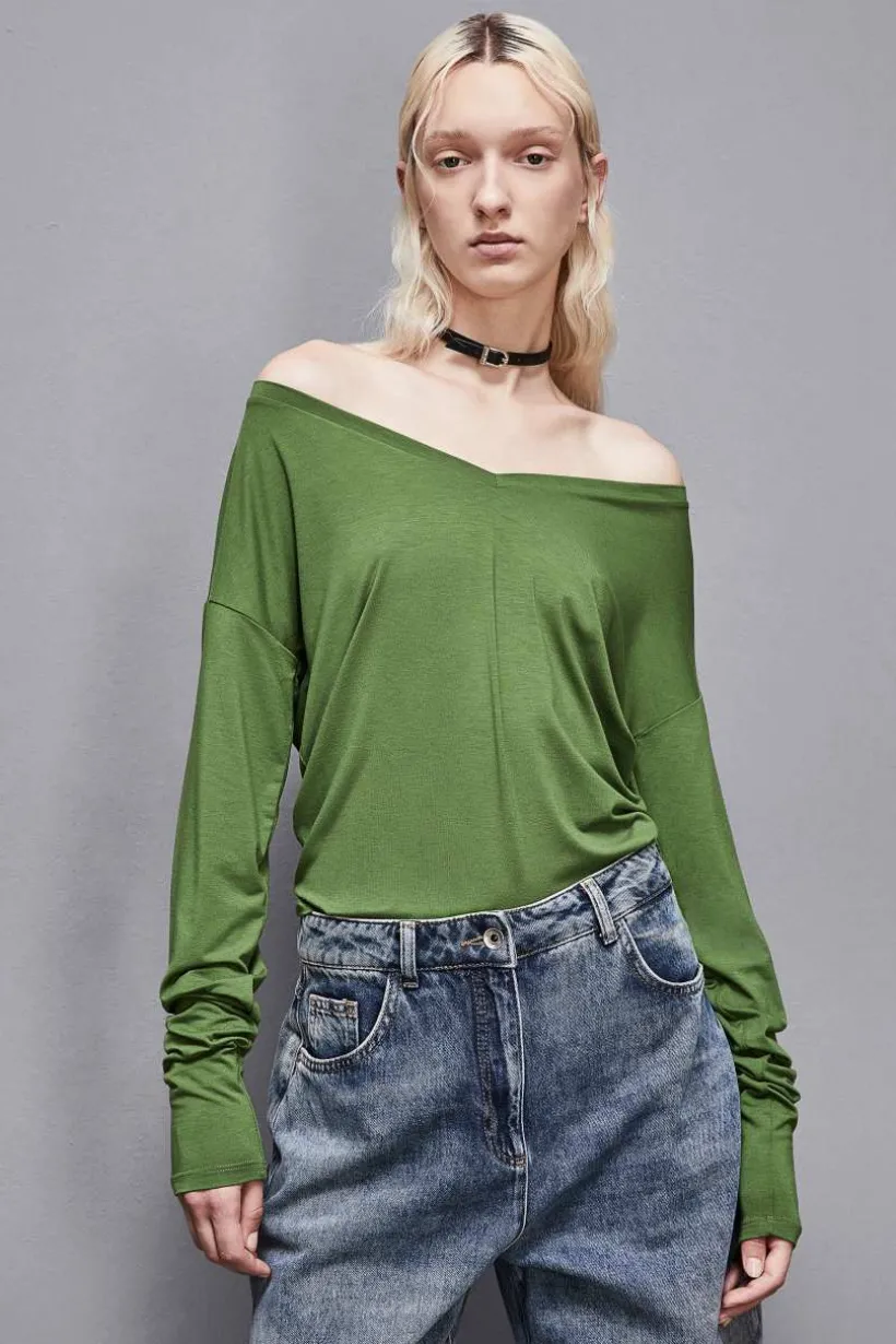 Maglia maniche lunghe in viscosa Essential