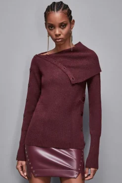 Maglia morbida con bottoni