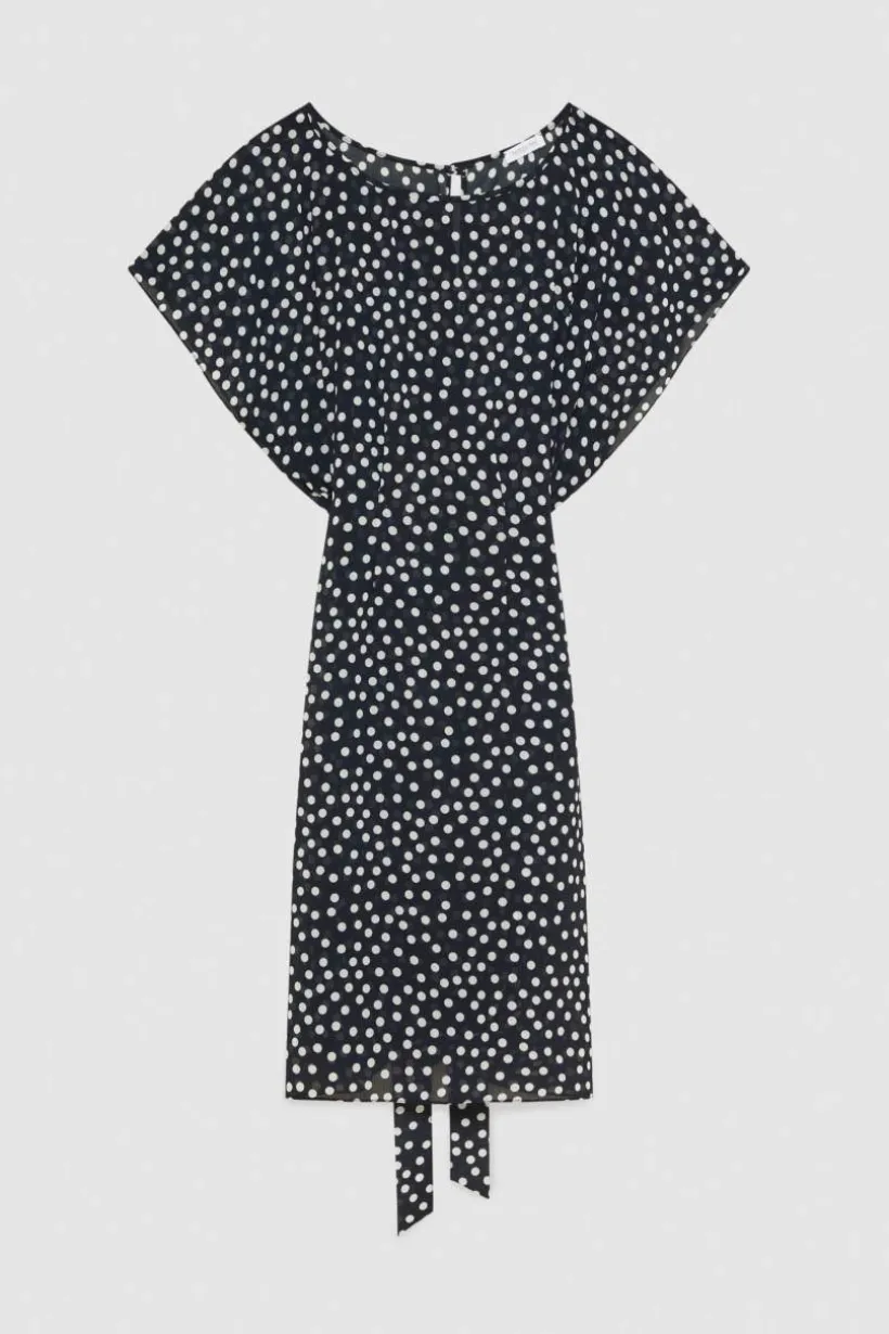 Mini abito fantasia in georgette