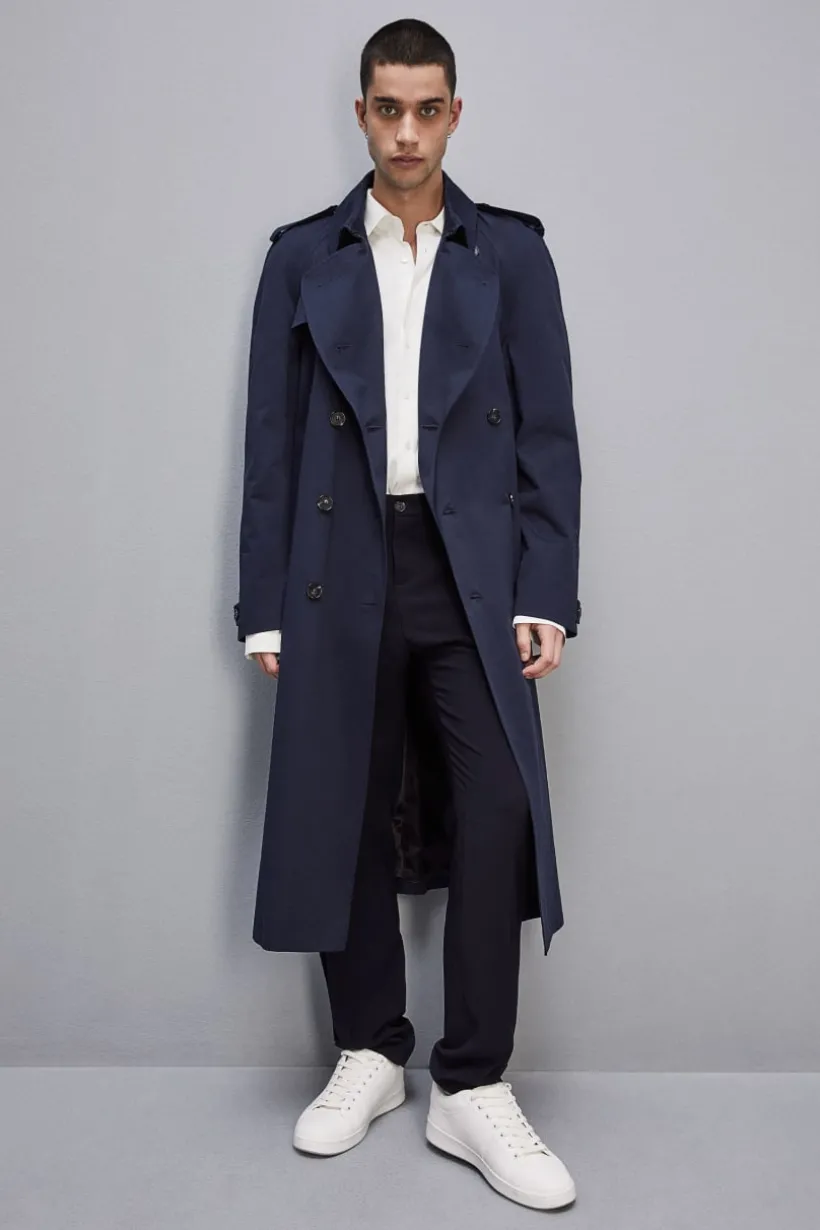 Pantalone classico in twill di viscosa
