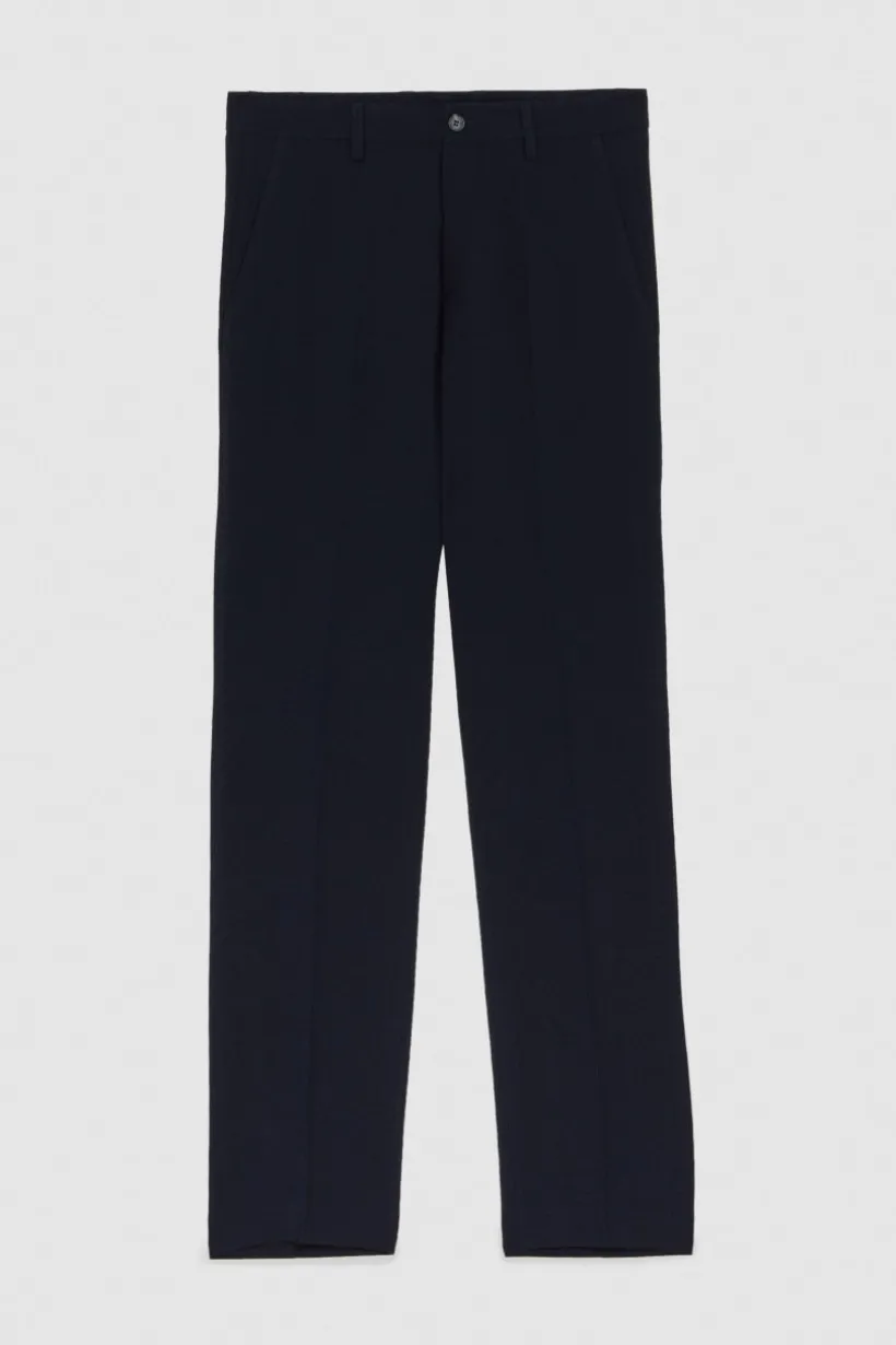 Pantalone classico in twill di viscosa