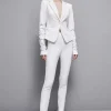 Pantalone slim alla caviglia