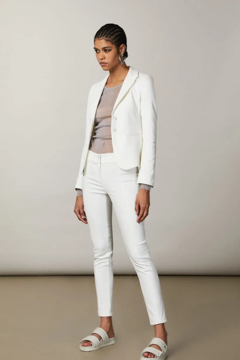 Pantalone slim alla caviglia