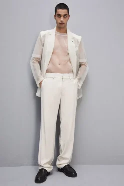 Pantalone slim fit con tasche alla francese