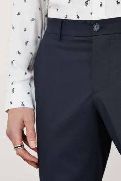 Pantaloni alla caviglia in poliviscosa