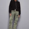 Pantaloni cargo over in jeans