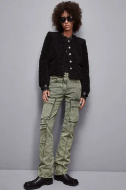Pantaloni cargo over in jeans