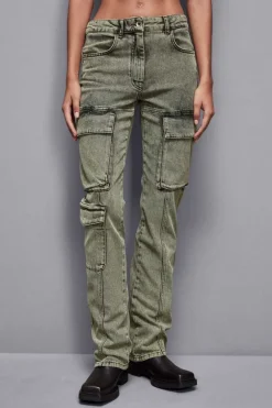 Pantaloni cargo over in jeans