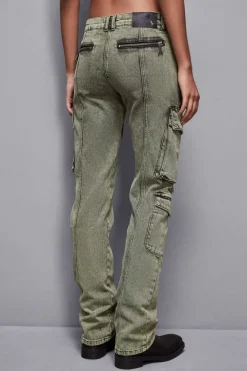 Pantaloni cargo over in jeans