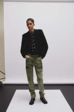 Pantaloni cargo over in jeans