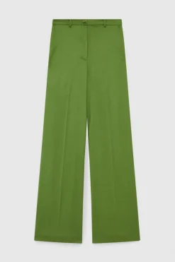 Pantaloni con pinces in flanella