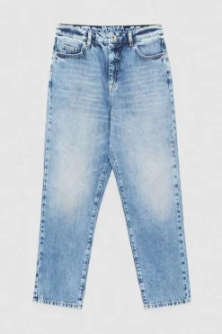 Pantaloni denim a vita alta