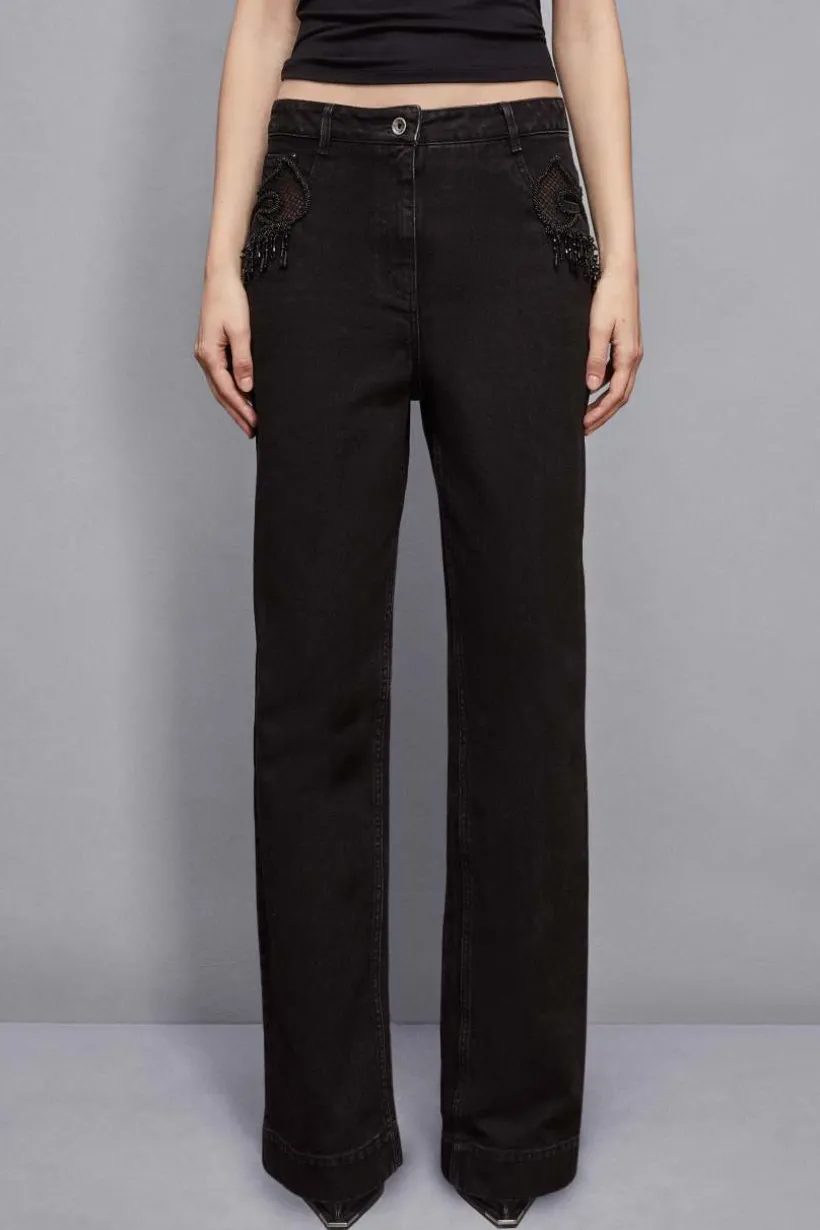 Pantaloni denim gioiello