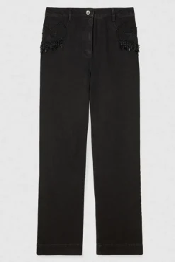 Pantaloni denim gioiello