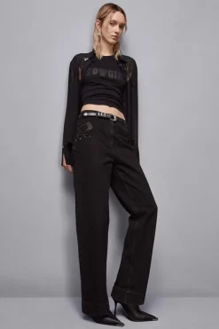 Pantaloni denim gioiello
