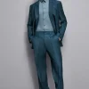 Pantaloni dritti in fresco lana