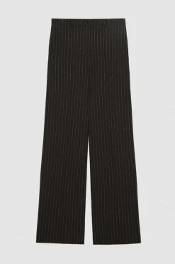 Pantaloni gessati in flanella