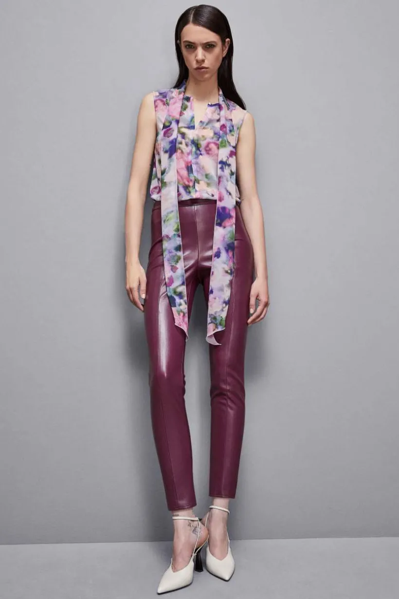 Pantaloni leggings similpelle