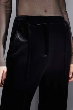 Pantaloni palazzo in velluto Essential