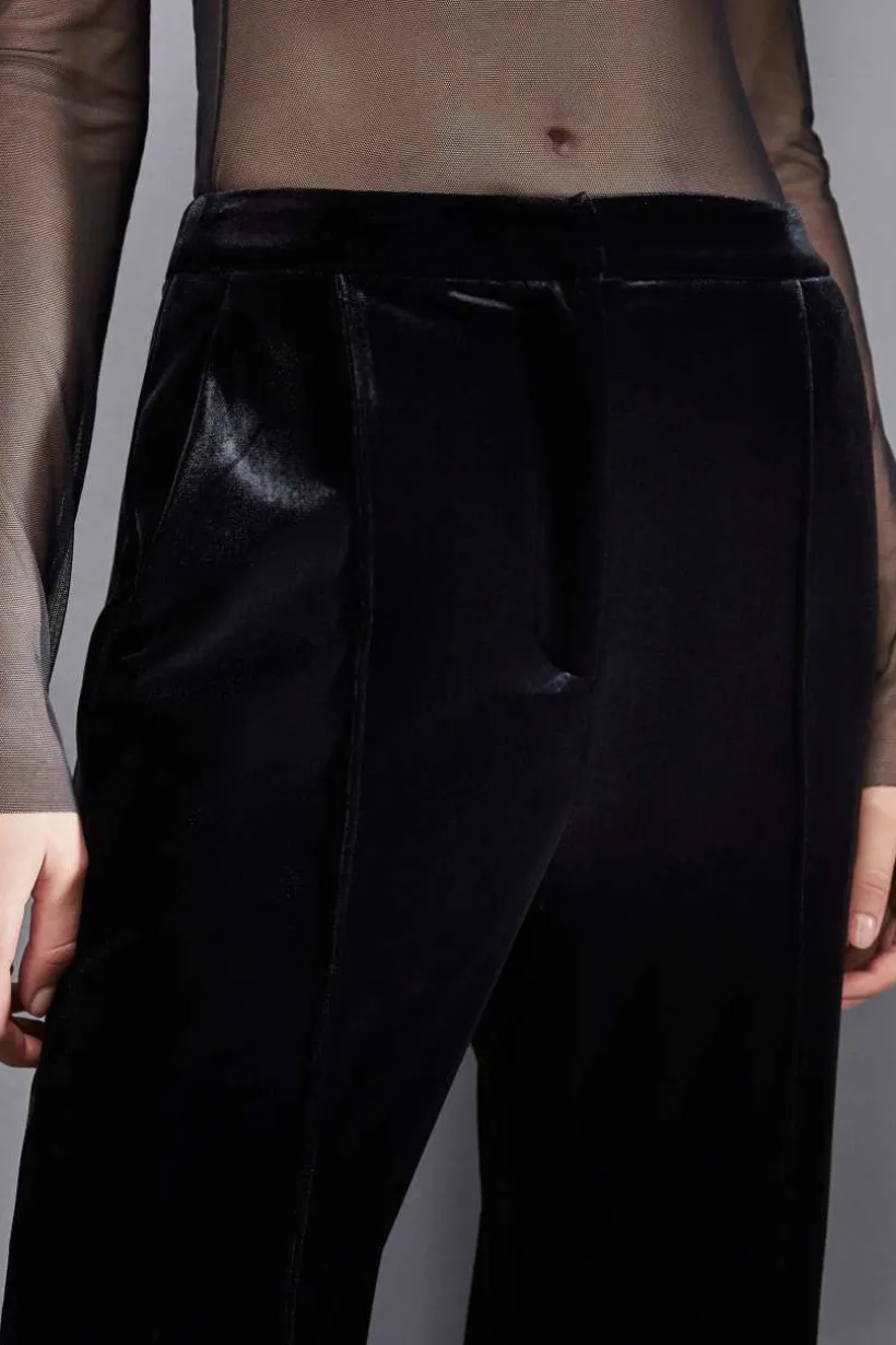 Pantaloni palazzo in velluto Essential