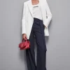 Pantaloni regular fit in gabardina