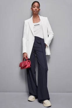 Pantaloni regular fit in gabardina