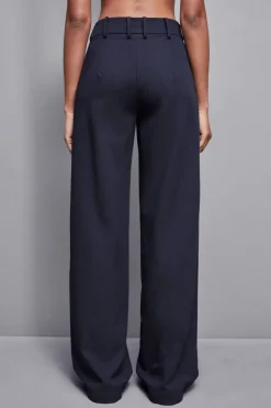 Pantaloni regular fit in gabardina