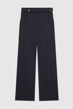 Pantaloni regular fit in gabardina