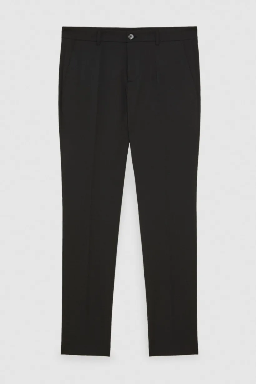 Pantaloni slim in tela