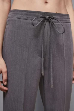 Pantaloni vita bassa in viscosa Essential