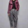 Piumino con cappuccio in nylon down proof