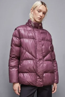 Piumino over in nylon lucido