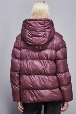 Piumino over in nylon lucido
