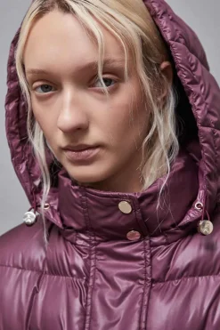 Piumino over in nylon lucido