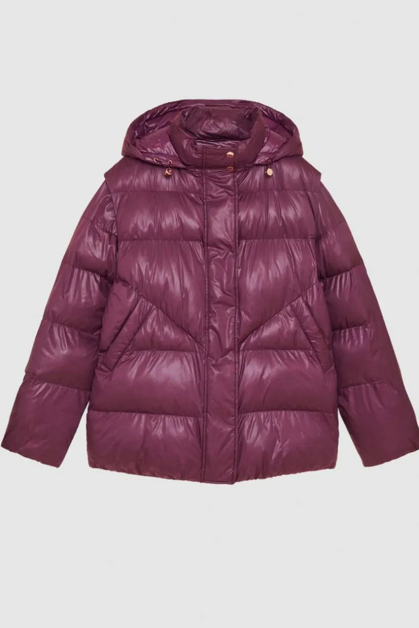 Piumino over in nylon lucido
