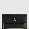 Pochette Fly in pelle con catena