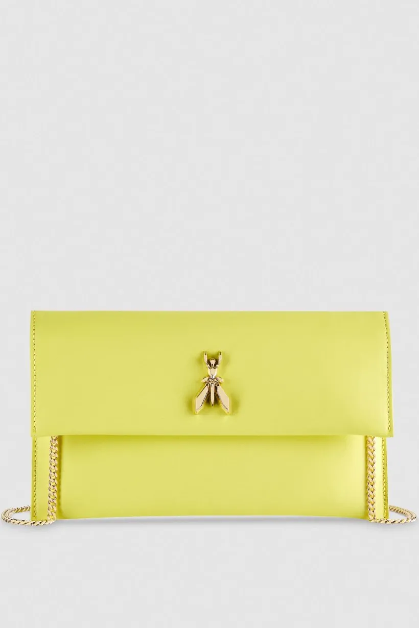 Pochette Fly in pelle con catena
