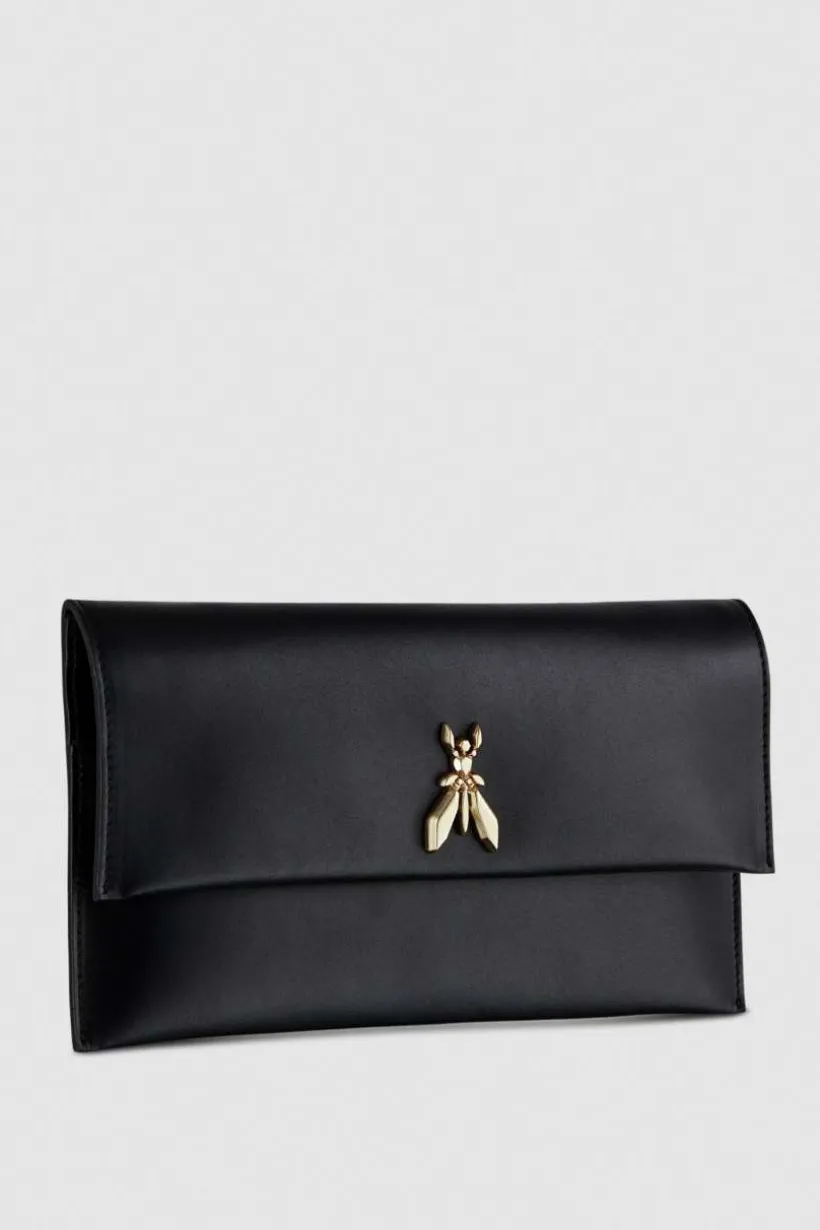 Pochette Fly in pelle con catena