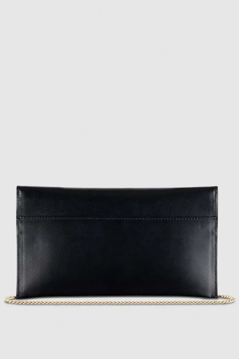 Pochette Fly in pelle con catena