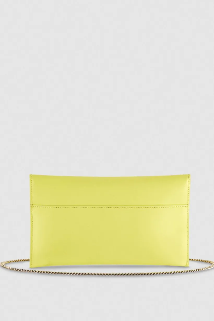 Pochette Fly in pelle con catena