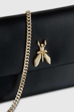 Pochette Fly in pelle con catena