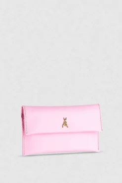 Pochette in pelle con tracolla a catena