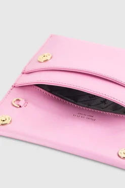 Pochette in pelle con tracolla a catena