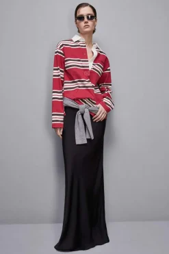 Polo oversize a maniche lunghe