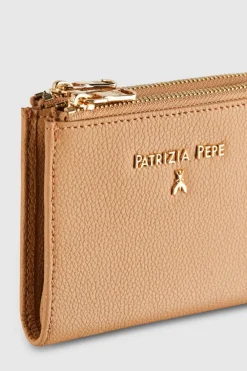 Portafoglio in pelle con zip