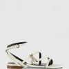 Sandali flat in pelle