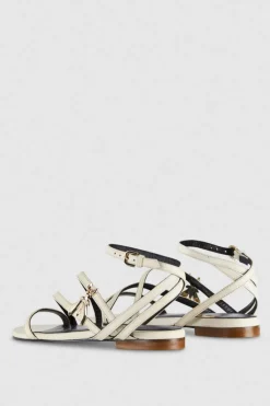 Sandali flat in pelle